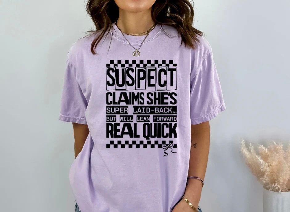Suspect claims she's..