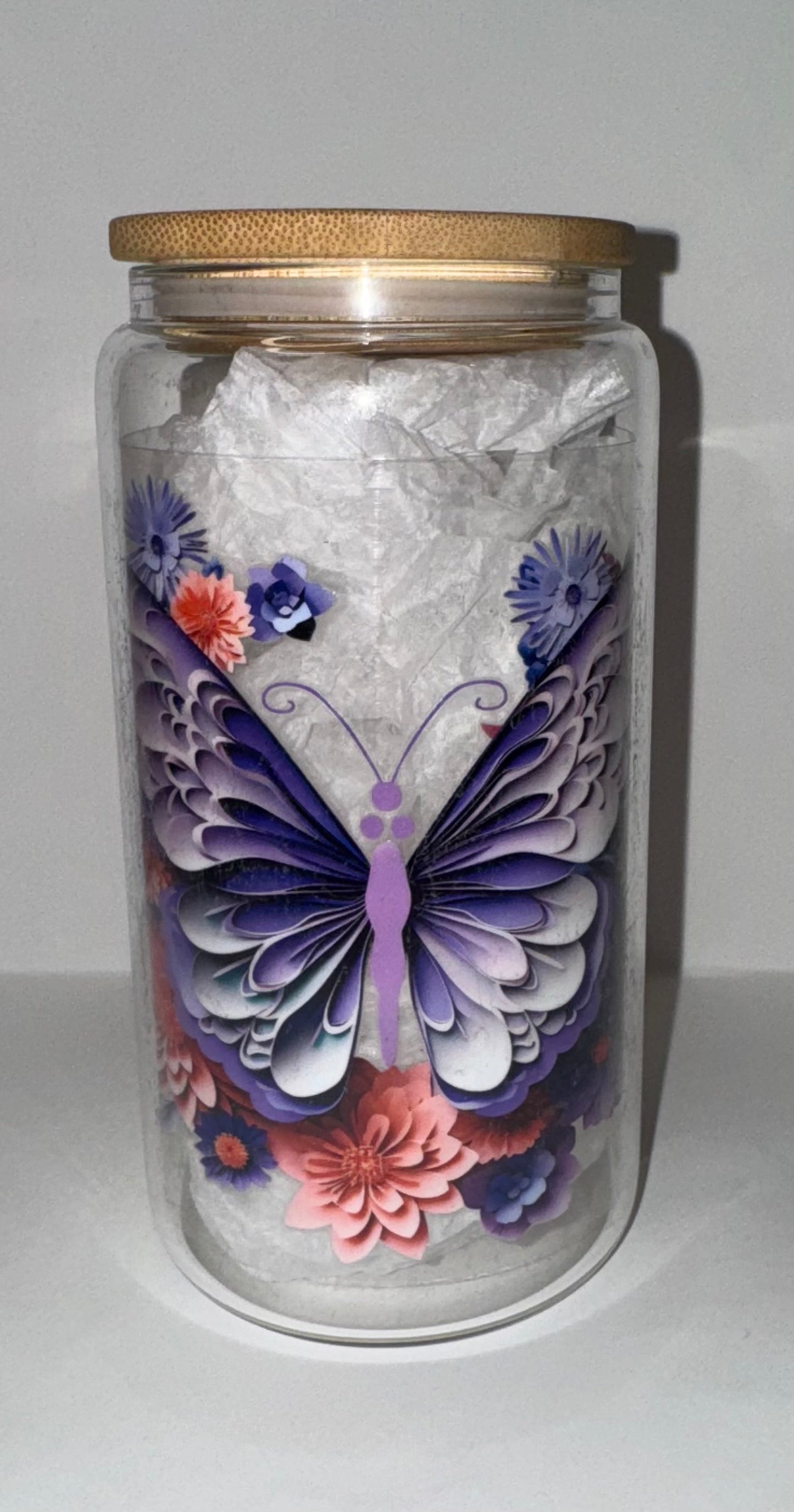 Floral Purple Butterfly