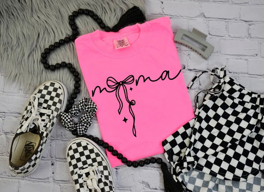 Mama Cursive Bow