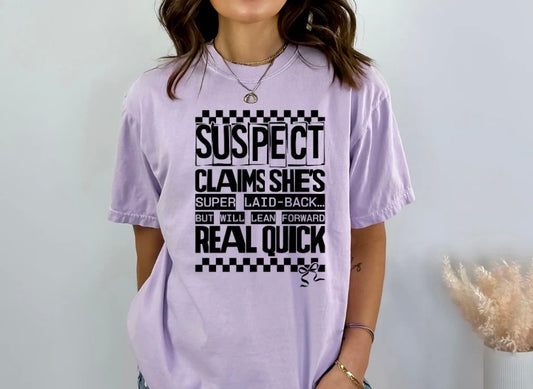 Suspect claims she's..