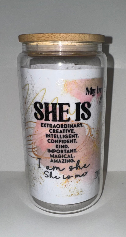 She is...