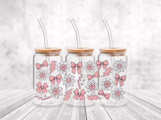 Pink Bows and Flowers