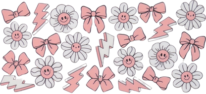 Pink Bows and Flowers