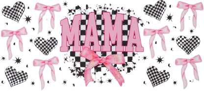 Pink Checkered Mama Bow
