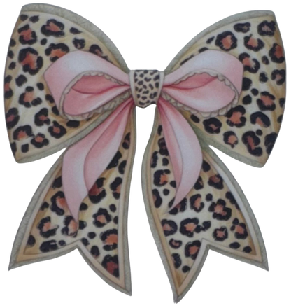 Cheetah Print Bow