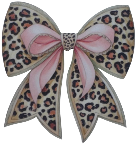 Cheetah Print Bow