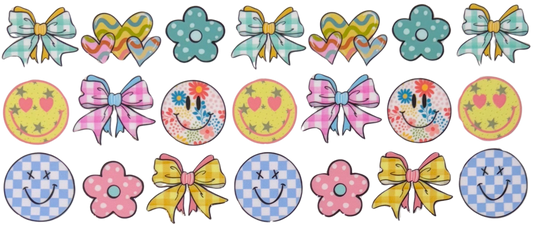 Cute Retro Smiley and Bows